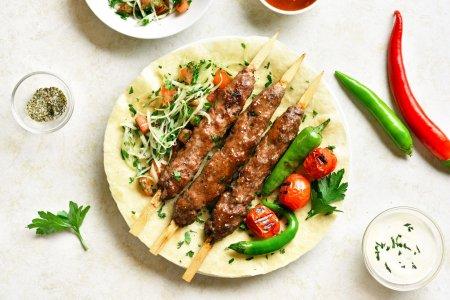 Простой люля-кебаб из свинины в духовке – рецепт пошагово