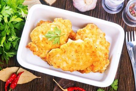 Рубленые котлеты из куриного филе по-французски