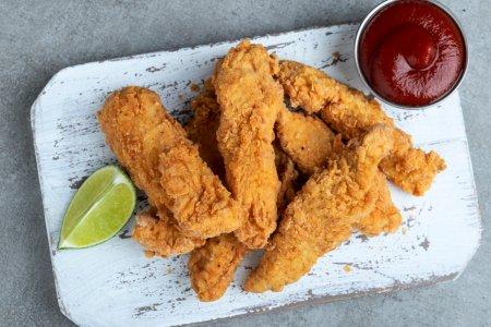 Куриные стрипсы c хрустящей панировкой в аэрогриле