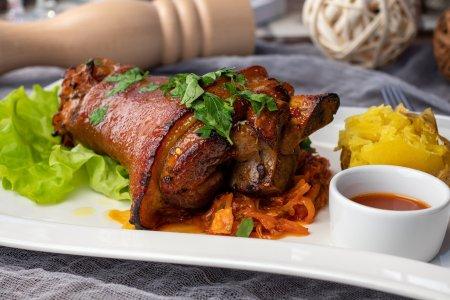 Свиная рулька в пиве в афганском казане – простой и вкусный рецепт