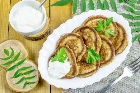 Оладьи из ржаной муки на кефире – вкусный рецепт пошагово