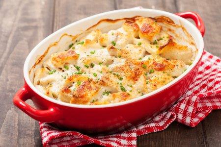 Филе тилапии, запеченное с картошкой в духовке – вкусный рецепт