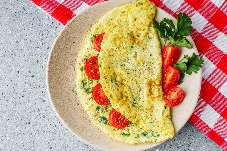 Вкусный омлет без молока в аэрогриле – рецепт пошагово