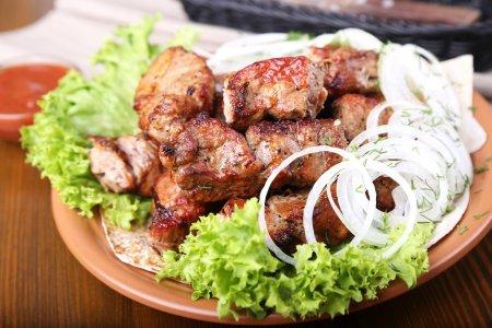 Шашлык из свинины в аэрогриле без шпажек