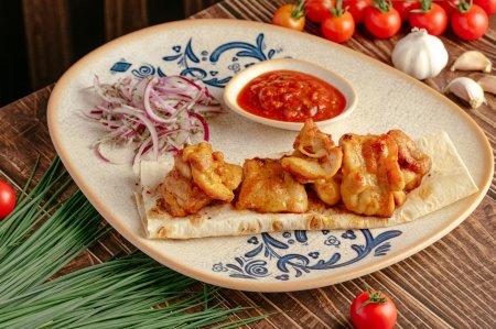 Куриный шашлык в аэрогриле без шпажек – простой и вкусный рецепт