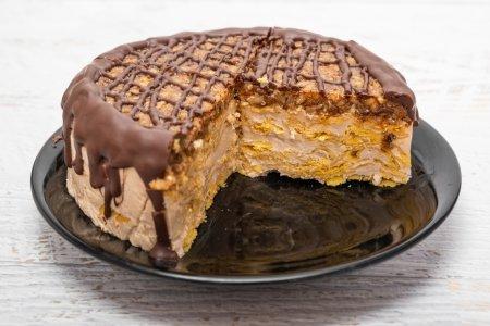 Торт из кукурузных хлопьев без выпечки: очень вкусный и простой