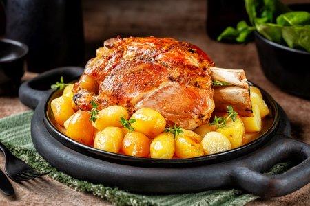 Рулька с картошкой в афганском казане – отличный рецепт
