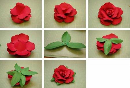 Оригами роза из бумаги пошаговой инструкции фото