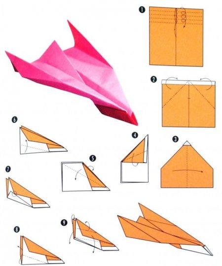 Космический истребитель - как сделать самолет из бумаги