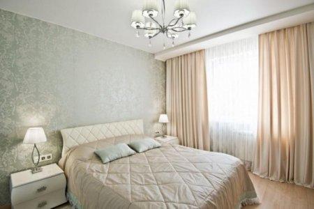 Матовые натяжные потолки в спальне