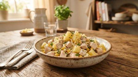Салат с курицей и ананасом: 12 вкусных рецептов приготовления