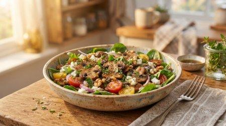 20 простых и очень вкусных салатов с шампиньонами