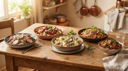 20 салатов с колбасой для тех, кто любит вкусно поесть