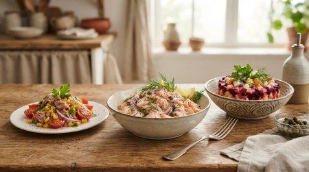 20 рецептов вкусных рыбных салатов на каждый день