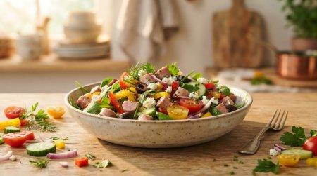 20 легких и очень вкусных cалатов с вареной колбасой 