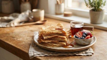 10 рецептов тонких блинов с дырочками на молоке