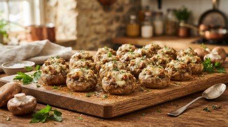 15 рецептов очень вкусных фаршированных шампиньонов в духовке