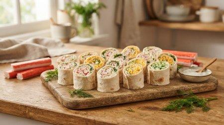 12 сытных и вкусных рулетов из лаваша с крабовыми палочками