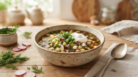 Окрошка на квасе: 12 самых простых и вкусных рецептов