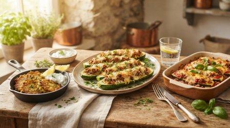 20 рецептов очень вкусных кабачков с фаршем