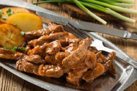 Бефстроганов - Русские национальные блюда рецепты