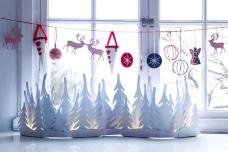 Украшения на окна к Новому году: красивые идеи (50 фото)